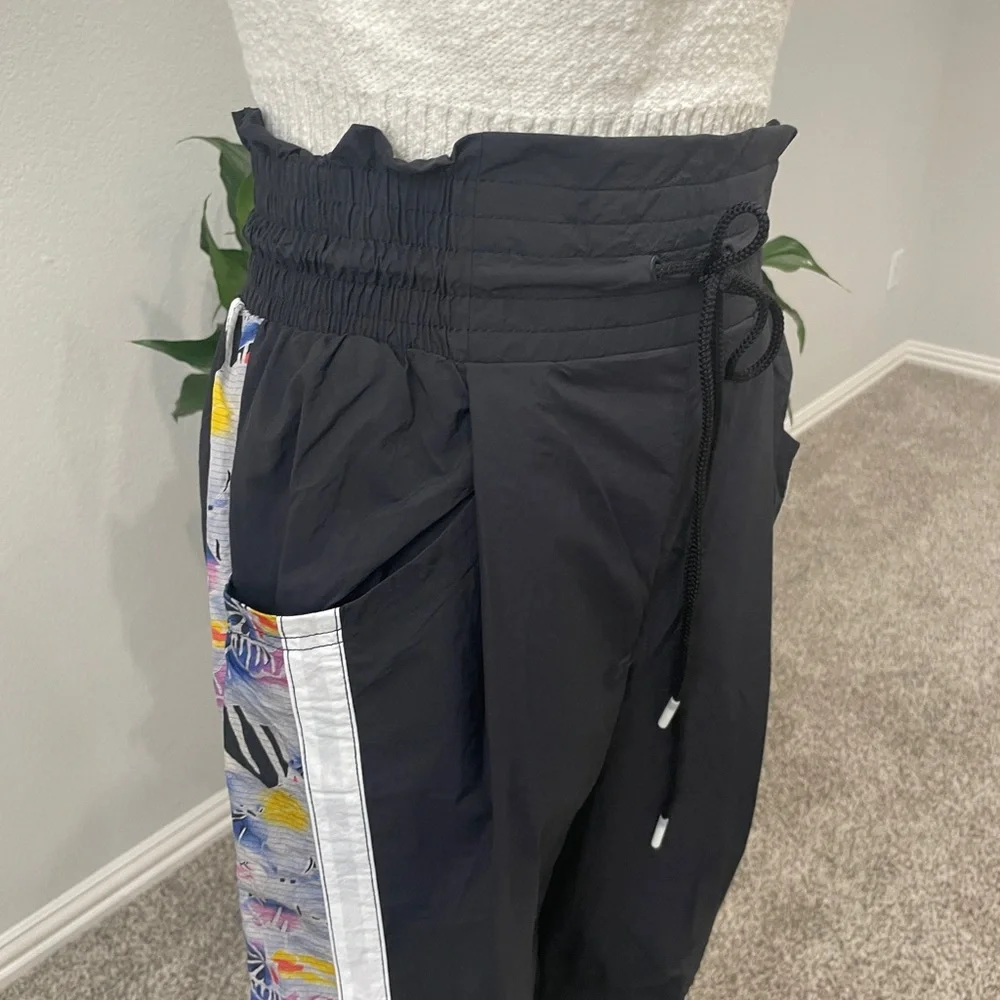FP Movement by Free People Black Track Pants with Multicolor Trim - Picture 3 of 11
